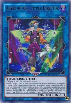 Abyss Actor - Hyper Director - DUOV-EN022 - Ultra Rare 1st Edition Duel Overload 1st Edition Singles