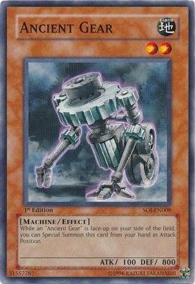 Ancient Gear - SOI-EN008 - Common 1st Edition Shadow of Infinity [SOI] 1st Edition Singles