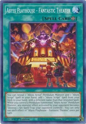 Abyss Playhouse - Fantastic Theater - LDS2-EN063 - Common 1st Edition Legendary Duelists: Season 2 [LDS2] 1st Edition Singles
