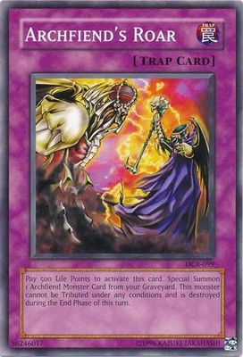 Archfiend&#39;s Roar - DCR-099 - Common Unlimited Dark Crisis [DCR] Unlimited Singles