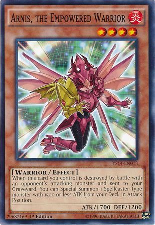 Arnis, the Empowered Warrior - YS14-EN013 - Common 1st Edition Starter Deck: Super Starter: Space-Time Showdown [YS14]