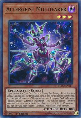 Altergeist Multifaker - FLOD-EN014 - Ultra Rare 1st Edition
Flames of Destruction 1st Edition Singles
