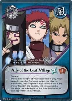 Ally of the Leaf Village - M-246 - Uncommon
Naruto: Battle of Destiny Foil