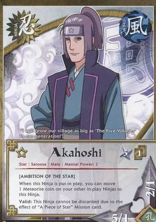 Akahoshi - N-413 - Uncommon
Naruto: Approaching Wind