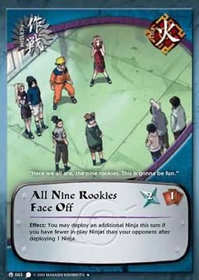 All Nine Rookies Face Off - M-063 - Uncommon
Naruto: Coils of the Snake