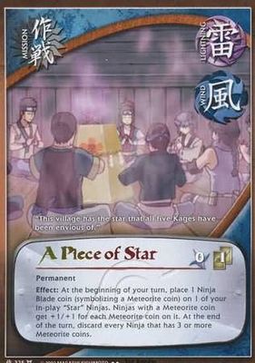A Piece of Star - M-325 - Rare
Naruto: Approaching Wind