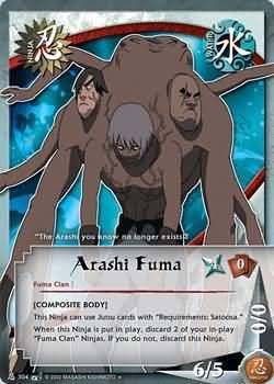 Arashi Fuma - N-304 - Uncommon
Naruto: Battle of Destiny Foil