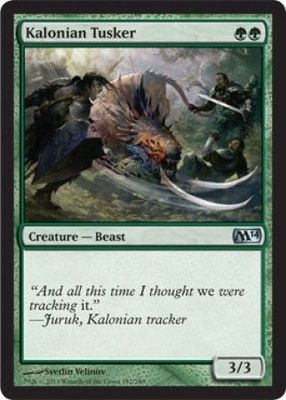 Kalonian Tusker 182/249 -  Magic 2014 (M14) Singles (Español)
