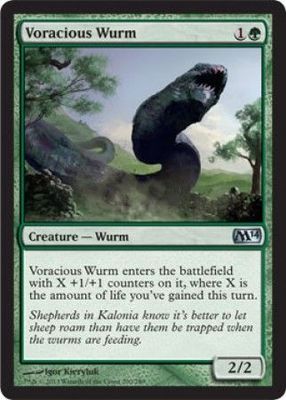 Voracious Wurm
Magic 2014 (M14) Singles