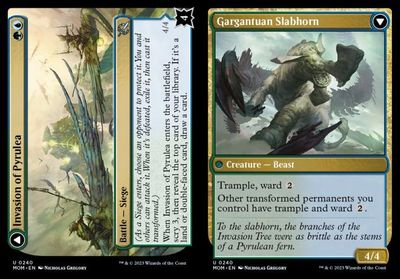 Invasion of Pyrulea // Gargantuan Slabhorn 0240 March of the Machine Singles (Español)