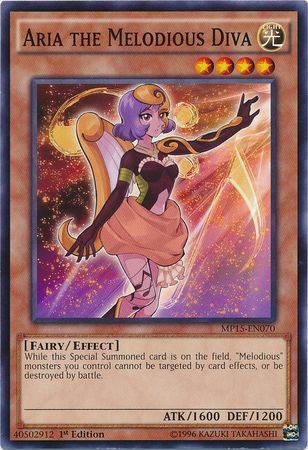 Aria the Melodious Diva - MP15-EN070 - Common 1st Edition Yu-Gi-Oh! 2015 Mega-Tins [MP15]