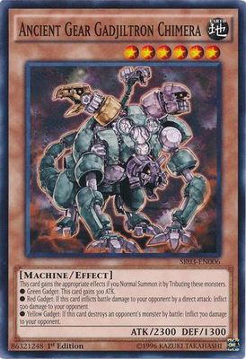Ancient Gear Gadjiltron Chimera - SR03-EN006 - Common 1st Edition Structure Deck: Machine Reactor 1st Edition Singles