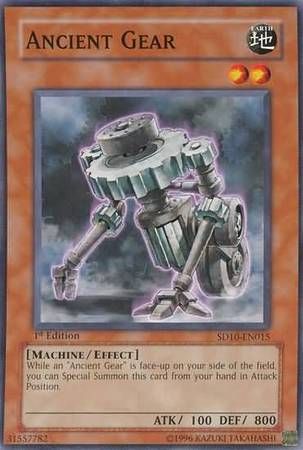 Ancient Gear - SD10-EN015 - Common 1st Edition Structure Deck: Machine Re-Volt 1st Edition Singles