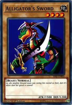 Alligator&#39;s Sword - SS02-ENB05 - Common 1st Edition Speed Duel Starter Decks: Duelists of Tomorrow Singles