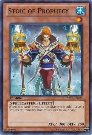Stoic of Prophecy - ABYR-EN021 - Common 1st Edition Abyss Rising 1st Edition Singles (espanol)