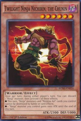 Twilight Ninja Nichirin, the Chunin - BOSH-EN016 - Common 1st Edition Breakers of Shadow 1st Edition Singles