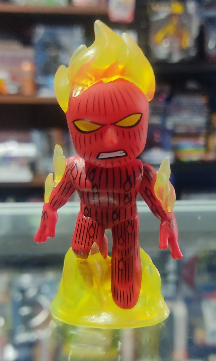 SH9 Mystery Mini Human Torch Marvel 4 Fantaticos Figura Hombre Antorcha Figura Funko 2 Pulgadas
