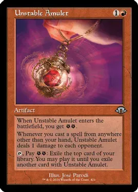 SJ Unstable Amulet (Retro Frame) - Modern Horizons 3 (MH3)
Modern Horizons 3