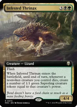 Infested Thrinax (Extended Art) - Commander: Modern Horizons 3 (M3C)
Commander: Modern Horizons 3