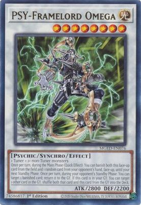 PSY-Framelord Omega - MGED-EN076 - Rare 1st Edition
Maximum Gold El Dorado 1st Edition Singles