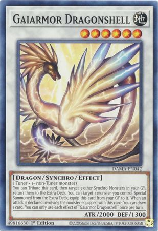 Gaiarmor Dragonshell - DAMA-EN042 - Common 1st Edition Dawn of Majesty 1st Edition Singles