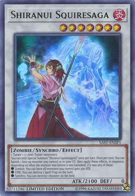 Shiranui Squiresaga - SAST-ENSP1 - Ultra Rare
Yu-Gi-Oh! Promo Cards -español-