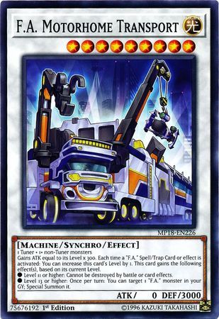 F.A. Motorhome Transport - MP18-EN226 - Common 1st Edition 2018 Mega-Tins Singles