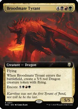 Broodmate Tyrant (Extended Art) - Commander: Modern Horizons 3 (M3C)
Commander: Modern Horizons 3