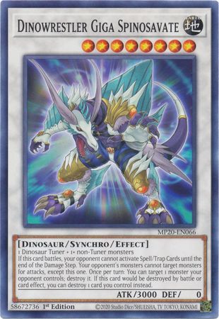 Dinowrestler Giga Spinosavate - MP20-EN066 - Common 1st Edition
2020 Mega-Tin: Lost Memories 1st Edition Singles