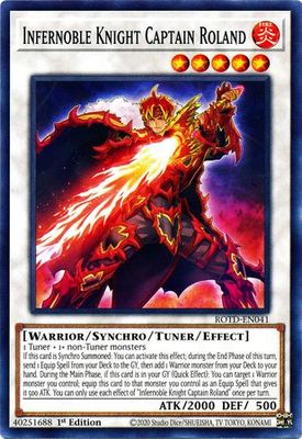 Infernoble Knight Captain Roland - ROTD-EN041 - Common 1st Edition Rise of the Duelist [ROTD] 1st Edition Singles