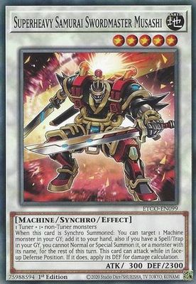 Superheavy Samurai Swordmaster Musashi - ETCO-EN099 - Common 1st Edition Eternity Code 1st Edition Singles -español-