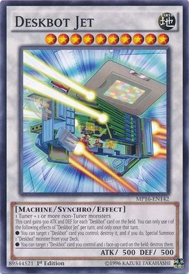 Deskbot Jet - MP16-EN142 - Common 1st Edition Yu-Gi-Oh! 2016 Mega-Tins 1st Edition Singles -español-