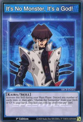 It&#39;s No Monster, It&#39;s a God! - SBCB-ENS02 - Common 1st Edition Speed Duel Battle City Box 1st Edition Singles