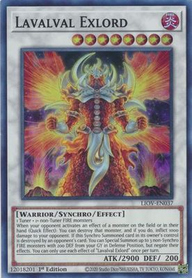 Lavalval Exlord - LIOV-EN037 - Super Rare 1st Edition Lightning Overdrive: LIOV 1st Edition Singles