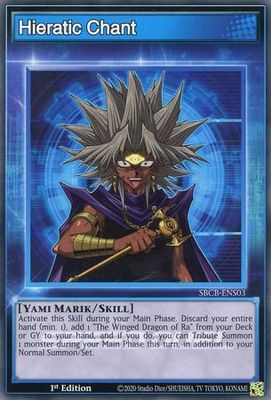 Hieratic Chant - SBCB-ENS03 - Common 1st Edition Speed Duel Battle City Box 1st Edition Singles (espanol)