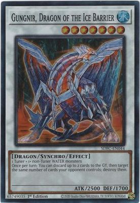Gungnir, Dragon of the Ice Barrier - SDFC-EN044 - Super Rare 1st Edition
Freezing Chains 1st Edition Singles