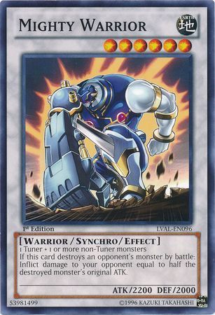 Mighty Warrior - LVAL-EN096 - Common 1st Edition Legacy of the Valiant 1st Edition Singles (espanol)