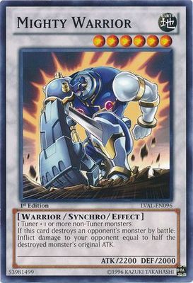 Mighty Warrior - LVAL-EN096 - Common 1st Edition Legacy of the Valiant 1st Edition Singles (espanol)