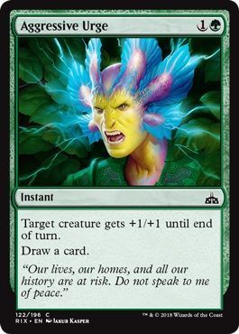 Aggressive Urge 122/196 Rivals of Ixalan Singles