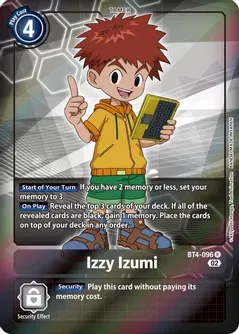 Izzy Izumi (Alternate Art) - Starter Deck 13: Ragnaloardmon (ST-13)
Starter Deck 13: Ragnaloardmon Foil