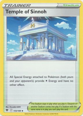 Temple of Sinnoh - 155/189 - Uncommon
Sword &amp; Shield: Astral Radiance Singles