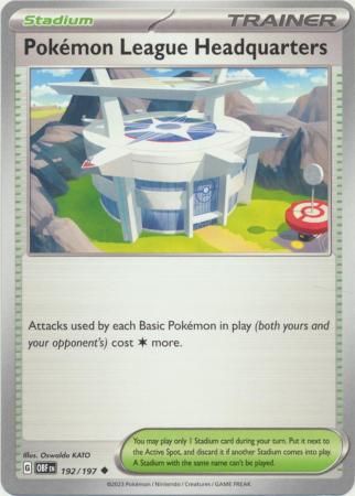 Pokemon League Headquarters - 192/197 - Uncommon Obsidian Flames Singles