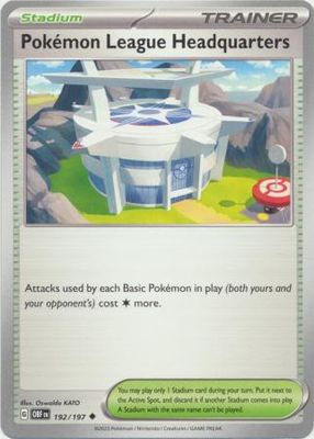 Pokemon League Headquarters - 192/197 - Uncommon Obsidian Flames Singles