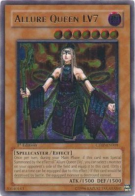 SJ Ultimate Rare - Allure Queen LV7 - CDIP-EN008 1st Edition
Cyberdark Impact [CDIP] 1st Edition Singles