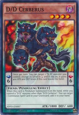 D/D Cerberus - SDPD-EN007 - Common 1st EditionStructure Deck: Pendulum Domination Singles (Español)