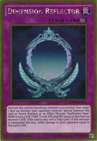Dimension Reflector - MVP1-ENG21 - Gold Rare 1st Edition The Dark Side of Dimensions Movie Pack: Gold Edition 1st Ed Singles