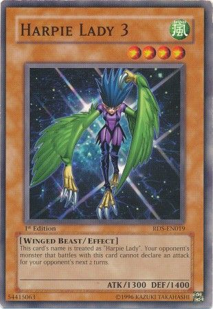 Harpie Lady 3 - RDS-EN019 - Common 1st Edition Rise of Destiny [RDS] 1st Edition Singles