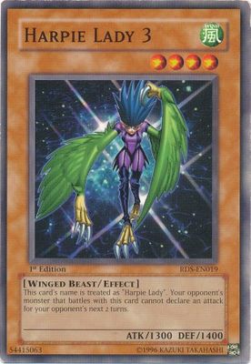 Harpie Lady 3 - RDS-EN019 - Common 1st Edition Rise of Destiny [RDS] 1st Edition Singles