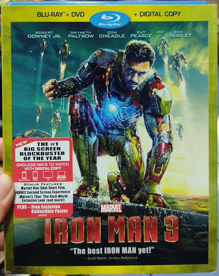BA1 Iron Man 3 Blu Ray Original Usado Completo