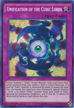 Unification of the Cubic Lords - MVP1-ENS45 - Secret Rare 1st Edition The Dark Side of Dimensions Movie Pack: Secret Edition Singles(español)